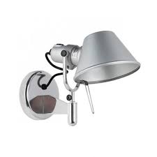Diffuser in matt anodised aluminium; Artemide Tolomeo Micro Wall Lamp Deplain Com