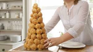 How To Make A Croquembouche Cream Puff Tower Recipe By Tasty Recipe Croquembouche Recipe Profiteroles Recipe Food Network Recipes