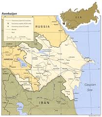 Mapa de hoteles en la zona de azerbaiyán: Mapa Politico De Azerbaiyan Mapa Owje Com