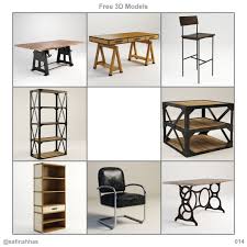 Free 3d Models 014 Home Decor Furniture Model