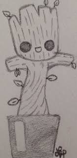 Baby Groot Gardians Of The Galaxy By Wolf Lyly Not The Original Art Baby Groot Drawing Sketches Art Drawings Simple