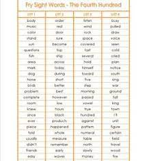 Kids memorize how words look and thus learn to automatically. Fifth Grade Sight Words Fry Words A Wellspring Of Worksheets