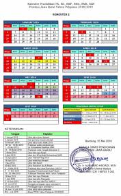 Kalender Pendidikan Provinsi Jawa Barat 2018 2019 Pendidikan Kewarganegaraan Pendidikan Kalender Kepala Sekolah