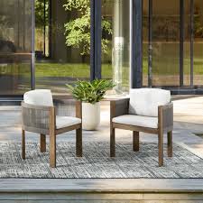 They're an ideal spot for eating, playing cards or kicking back with a book. Buy Online Porto Outdoor Dining Chairs Set Of 2 Now West Elm Uae