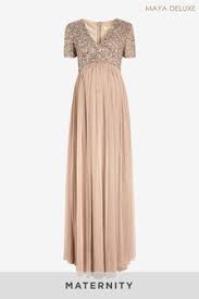 A pea in the pod's plain (but stunning) outfit. Maternity Dresses For Wedding Maternity Evening Dresses Next