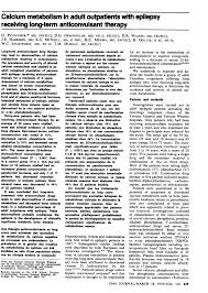Anomalie une anomalie (ou bug) est le constat d'une raction inattendue ou d'une situation non dsire du systme. Pdf Calcium Metabolism In Adult Outpatients With Epilepsy Receiving Long Term Anticonvulsant Therapy