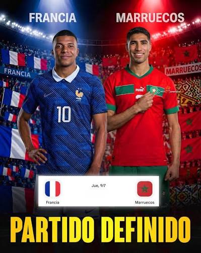 🚨🇫🇷🇲🇦 ¡OFICIAL! FRANCIA Y MARRUECOS SE ENFRENTARÁN EN LOS CUARTOS DE  FINAL DEL MUNDIAL. Se repite un duelo inolvidable tras las semifinales de  Qatar 2022. Ahora, ambas selecciones volverán a verse las