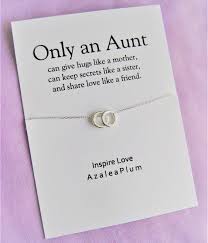 Birthday Gifts For Aunt From Niece Aunt Necklace Solid Sterling Silver Necklace Aunt Birthday Gift Birthday Gift Ideas For Women Gift For Aunt Birth Aunt Gifts Niece Gifts Mom Birthday Gift