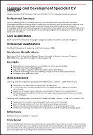 Navy ship to bear the name. Learning And Development Specialist Cv Example Myperfectcv