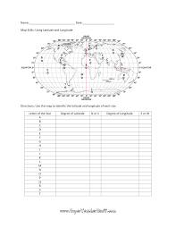 Latitude and longitude are imaginary lines universally accepted as coordinates for locating places on earth. Using Latitude And Longitude Worksheet Nidecmege