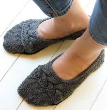 As the pattern is very easy it is also recommended listing for the knitting pattern only. Knitting Pattern For Cloud Nine Ballet Slippers Seamless Slippers Feature Cable Detail On The Upper T Knitted Slippers Pattern Diy Slippers Knitted Slippers
