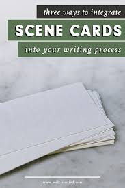 Make a bold statement with these 11 thin metal dies! Three Ways To Integrate Scene Cards Into Your Writing Process Well Storied