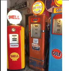 Here is a fully restored and operational gas station air pump. Gulf Tall Gas Pump Original Fiftiesstore Com