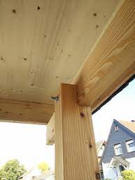 Detail Carport Pfosten Larche Mit Holzdach In Fichte Carport Larche Laerche Holzdach P Uberdachung Selber Bauen Pergola Selber Bauen Terrassenuberdachung