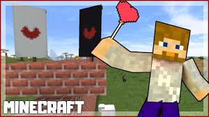 If you have your heart set on not using a loom and, instead, crafting the banners manually. Minecraft How To Make A Heart Banner 1 15 2 Youtube