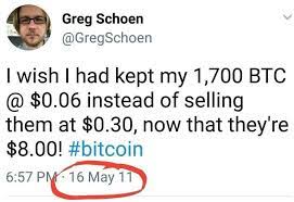 You can buy more with a bitcoin today than you could a year ago. What He Would Be Wishing Now Bitcoin