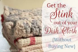 (yes, that is a fresh pan of brownies on the stove.) dish cloths and kitchen towels fall into a different category of 'typical' laundry. Get The Stink Out Of Your Dish Cloth Without Buying New