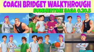 Coach Bridget Walkthrough Summertime Saga 0.20.5 || Coach Bridget Storyline  - YouTube