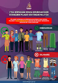 Jom nona kongsikan tip etika berpakaian untuk ke pejabat! Kraftangan Malaysia Etika Berpakaian Bagi Pelawat Kraftangan Malaysia