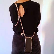 Sand Chiri Phone Necklace Mobile Wearable Case Crossbody Bag Iphone Case Handykette Lanyard Flower Japanese Style Tullalla Wearable Smartphone Crossbody Bag Wearable