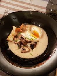 Veloute D Oignon Creme De Chataigne Oeuf Mollet Audrey Cuisine Recette Gastronomique Plat Gastronomique Repas Gastronomique