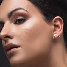 Buy Two Way Triangle Earring, Triangle Earring, Ear Jacket Earrings, Ear  Jacket, Double Sided Earring, Front Back Earrings, Jacket Earrings Online  in India
