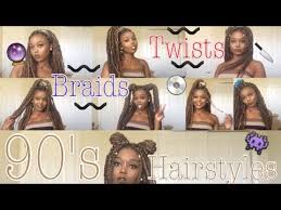 Happy new year everyone !! 90 S Hairstyles 8 Braids Marley Twists Styles Youtube