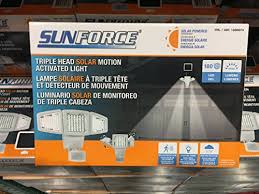 Sunforce Solar Triple Head Motion Activated Security Light 1500 Lumens
