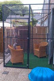 kattenren tuin van onderhoudsvrij aluminium en op maat gemaakt naar uw wensen neem een kijkje op de website voor meer informat kattenkooien kattenpalen tuin