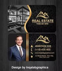 Gold key real estate agent photo business card. Best Real Estate Business Cards Free Vector Templates Download