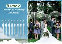 Amazon.com: 16 Pack Clear Bubble Wedding Umbrellas, High ...