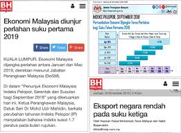 Sila semak laman web ini untuk maklumat terkini. Statistik Ekonomi Malaysia 2018
