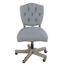 Linon Kelsey Gray Transitional Ergonomic Adjustable Height Swivel Desk Chair Lowes Com In 2020 Swivel Chair Desk Task Chair Office Chair