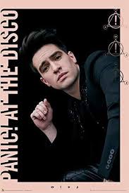 Panic At The Disco Purple Border Poster 24x36 In 2020 Panic At The Disco Disco Brendon Urie