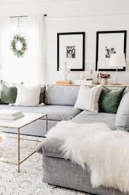 Cozy For The Holidays With Images Living Room Grey Gray Sectional Living Room Living Room Scandinavian