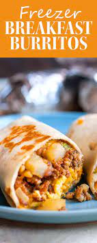 Freezer Breakfast Burritos With Sausage Eggs And Salsa Verde Recipe Make Ahead Breakfast Burritos Freezer Breakfast Burritos Breakfast Burritos Frozen