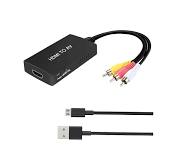 HDMI to RCA Converter, HDMI to AV 3RCA CVBs Composite Video Audio Converter  Adapter Supports PAL/NTSC for TV Stick, Roku, Android TV Box, DVD ect, ...