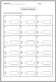 Convert Between Fraction Decimal And Percent Worksheets Fractions Decimals Percents Decimals Fractions Decimals