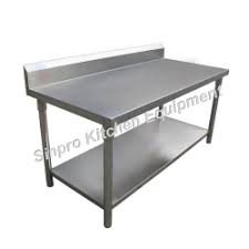 If your kitchen is understocked, prepping food can be fraught with tedious chopping, messy spills and stirring, and in the end, a sink full of extra dirty dishes. Assembly Stainless Steel Commercial Kitchen Prep Work Table Worktable With Backsplash