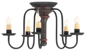 distressed wood ceiling light