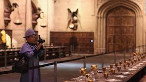 Walk along diagon alley and see shops including gringotts bank and ollivanders wand shop. Celebrate Christmas At Harry Potter S Hogwarts Cnn Travel