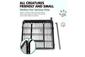 Add this game to your web page. 8 Panel Pet Dog Playpen Puppy Exercise Cage Enclosure Fence Play Pen 80x80cm Matt Blatt