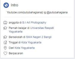 We did not find results for: Biodata Putu Bahagiana Agama Nama Pacar