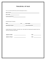 29 free rv bill of sale templates camper trailer etc printabletemplates