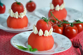 Religieuse Tomate Burrata Prive De Dessert Recette Recette Entree Froide Alimentation Tomates