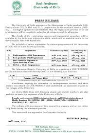 The courses offered are as follows: Last Date Of Du Llb 2020 Application Process Preponed To July 4 From July 20 Check Here