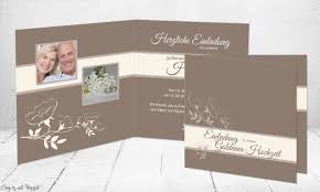 Einladungskarten goldene hochzeit fünfzig jahre verheiratet! Einladungskarten Goldene Hochzeit Edel