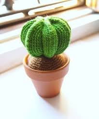 Patrón completo de un bonito terrario de cactus tejido a crochet en la técnica amigurumi. Cactus Tejidos Crochet Patrones Imagui Crochet Cactus Cactus Crochet