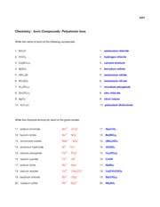 ionic polyatomic key key chemistry ionic compounds