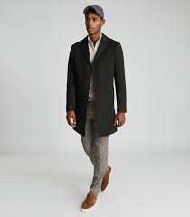 Reiss wool coats & jackets. Reiss Bellugi Wool Blend Mid Length Coat Navy Shopstyle